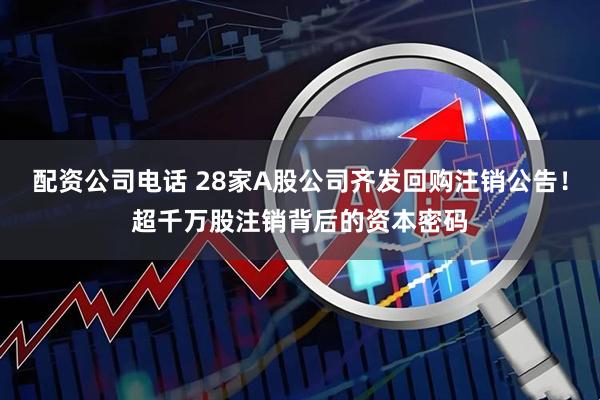 配资公司电话 28家A股公司齐发回购注销公告！超千万股注销背后的资本密码
